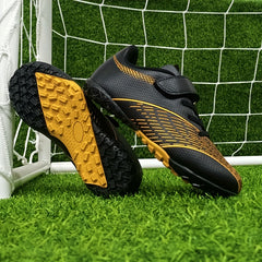 Boy's Turf Football Boots Anti Skid Lace Up TF Soccer Cleats