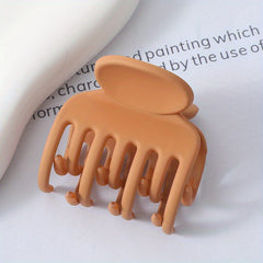 Matte Hair Claw Clip Solid Hair Claw Ponytail Holder