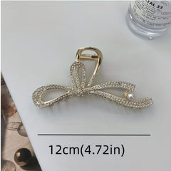 3pcs Rhinestone Butterfly Hair Claw for Women Girls