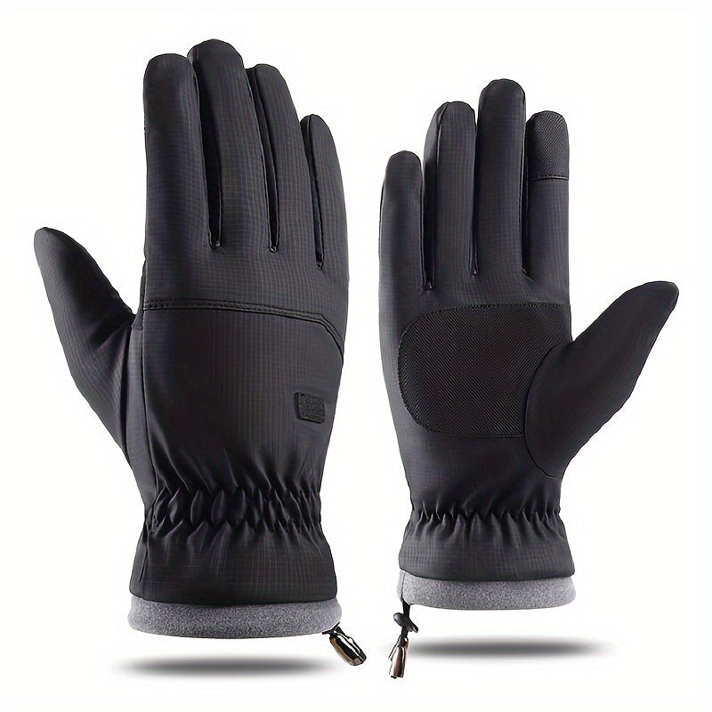 Plush Thickened Winter Gloves Windproof Waterproof Warm Touch Screen Gloves