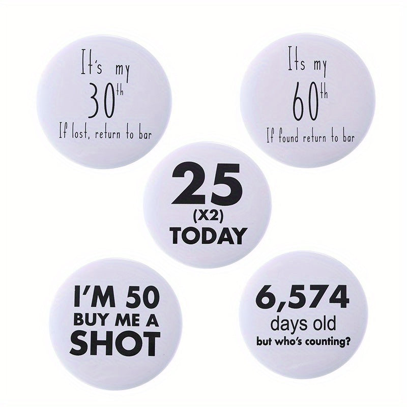 18th Birthday Enamel Pins Custom Brooches Lapel Badges