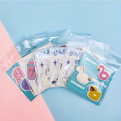 Cartoon Shape Message Stickers - 60 Pieces