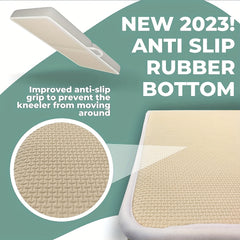 Baby Bath Kneeler & Elbow Rest Set with Memory Foam Thickest Pad