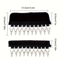 2PCS Foldable Hat Hanger Clip Closet Cap Organizer Stainless Steel Clip