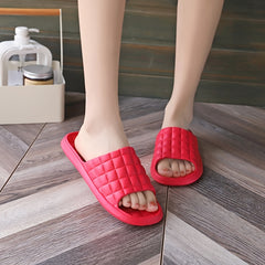 Women's Plaid Soft Sole House Slides Comfortable Slippers