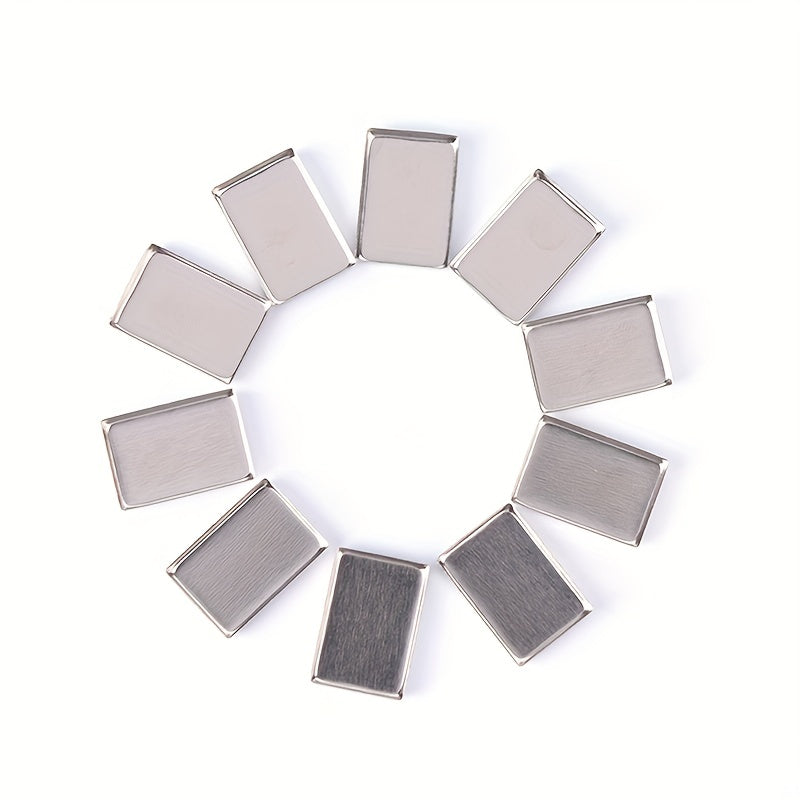 10pcs Aluminum Eyeshadow Pans Travel Storage Empty Tin Cases