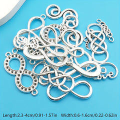 20pcs Zinc Alloy Charms Antique Silver Pendants for DIY Jewelry Making