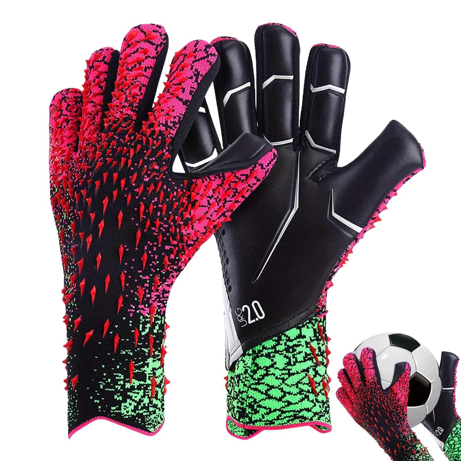 Anti Slip Soccer Goalkeeper Gloves High Performance Size 6-10