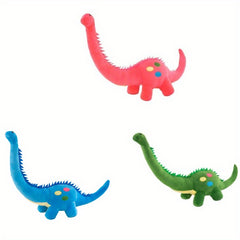 3pcs Vibrant Dino Plush Toys 31.5in Long Neck Stuffed Animals