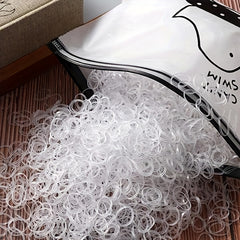 2000 PCS Small Elastic Hair Tie No Damage To Hair