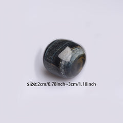 1pc Tiger Polished Rolling Stone Grinding Stone for Aromatherapy Diffuser