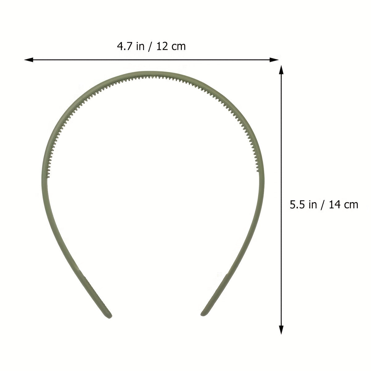 10pcs Teethed Head Hoop Matte Solid Headband Hair Band Hair Accessories