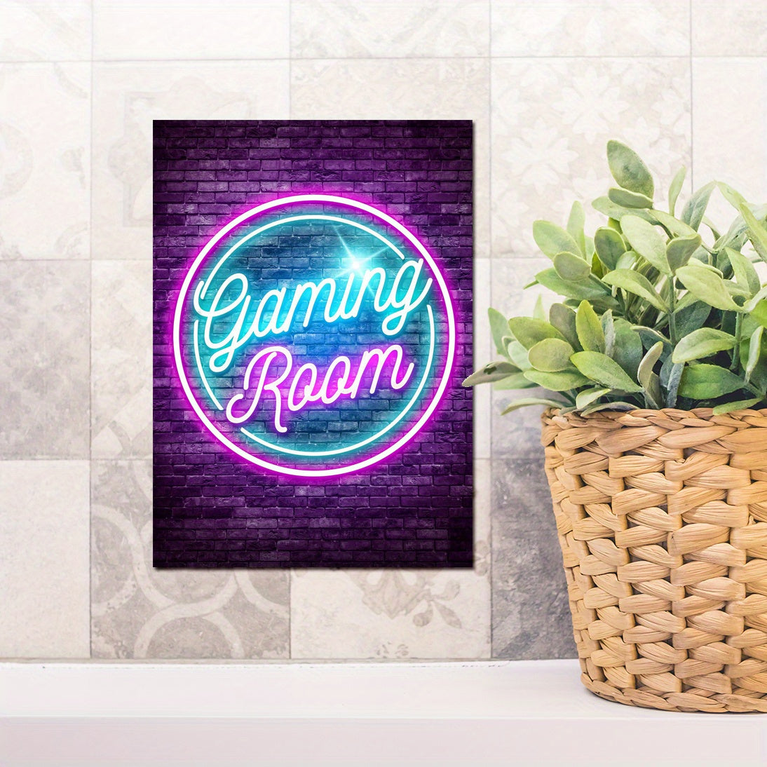 Modern Neon Art Wall Painting Game Room Wall Stickers