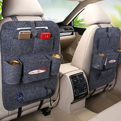 2pcs Car Back Seat Travel Storage Bag for Kids Toys Tissue Umbrella iPad