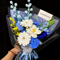 Pipe Cleaner Flower Craft Kit 7 Colors Powder Pearls Chenille Stalk Tutorial