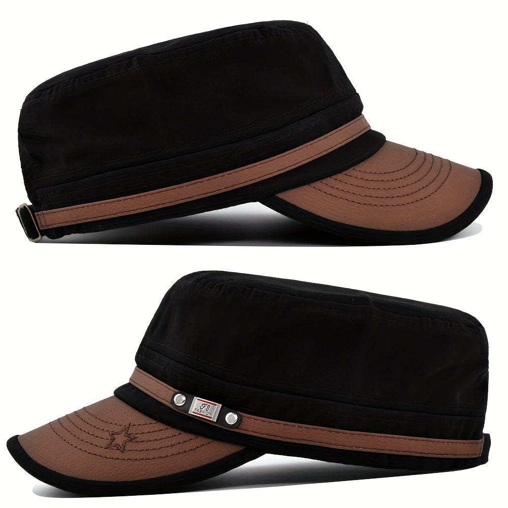 Meromibe Men's Military Cap Adjustable Hat For Outdoor Fishing Hiking
