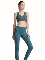 Hollow Back Sports Bra Beauty Back Yoga Running Push Up Fitness Bra