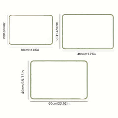 Colorful Square Drying Mat Spoon Print Pattern Absorbent Countertop Pad