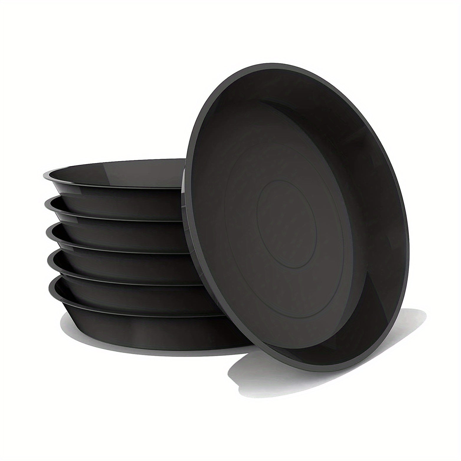6pcs Plastic Plant Saucer Tray 15-24cm Indoor Outdoor Flower Pot Accessories