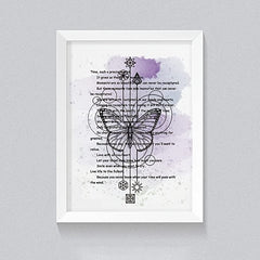 Butterfly Letter Word Clear Stamps for Cards Scrapbooks & More