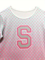 Girls Long Sleeve Cheerleading Dress Set For Sports Performance