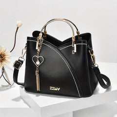 Tassel Crossbody Bag Top Ring Office Purse
