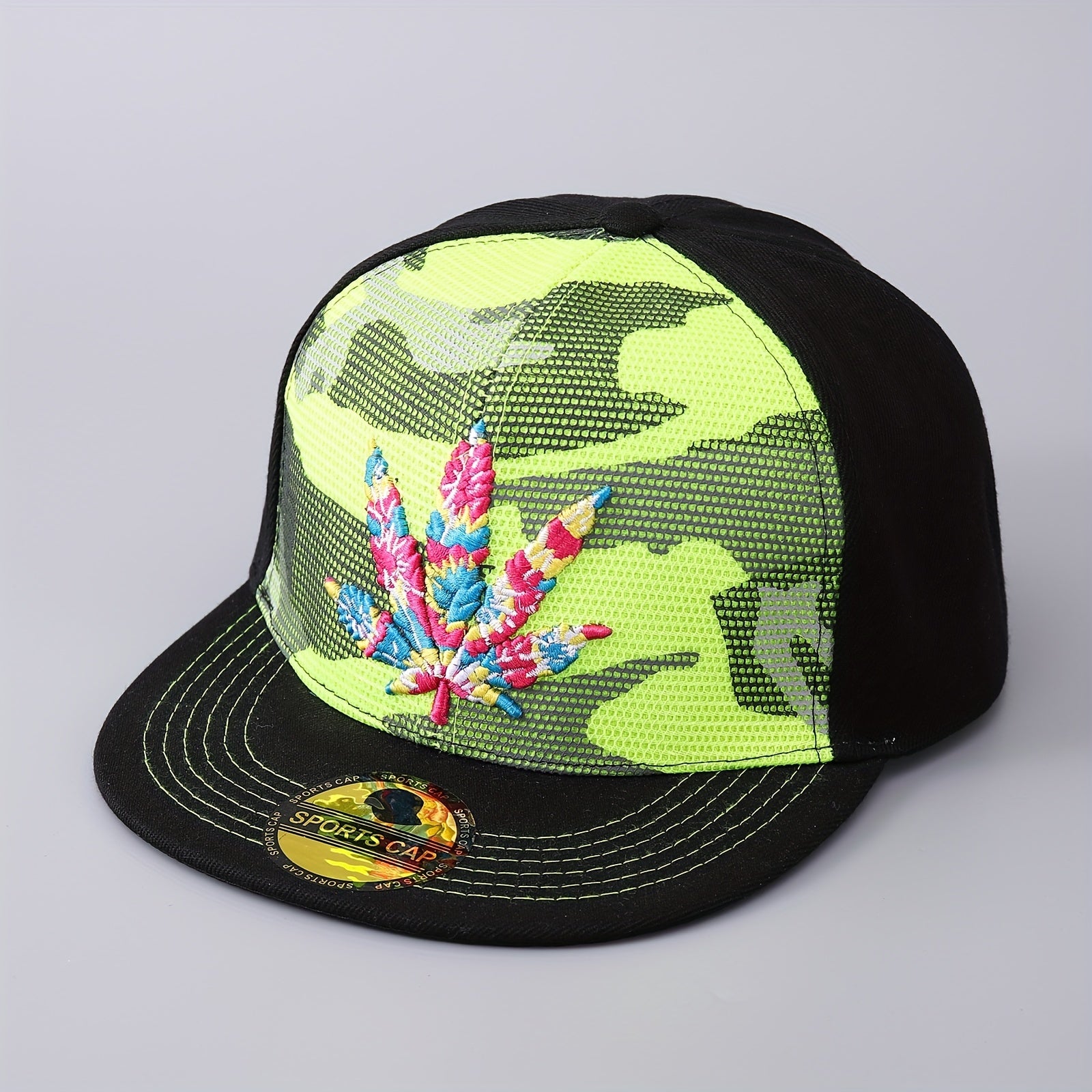 Men's Colorful Maple Leaf Baseball Cap