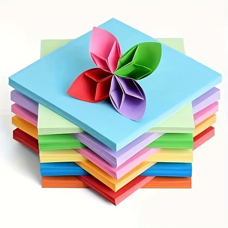 100pcs Origami Kit 6x6 - Double Sided 10 Colors - Craft Projects