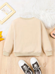 Checkerboard Pattern Kid's Thermal Sweatshirt