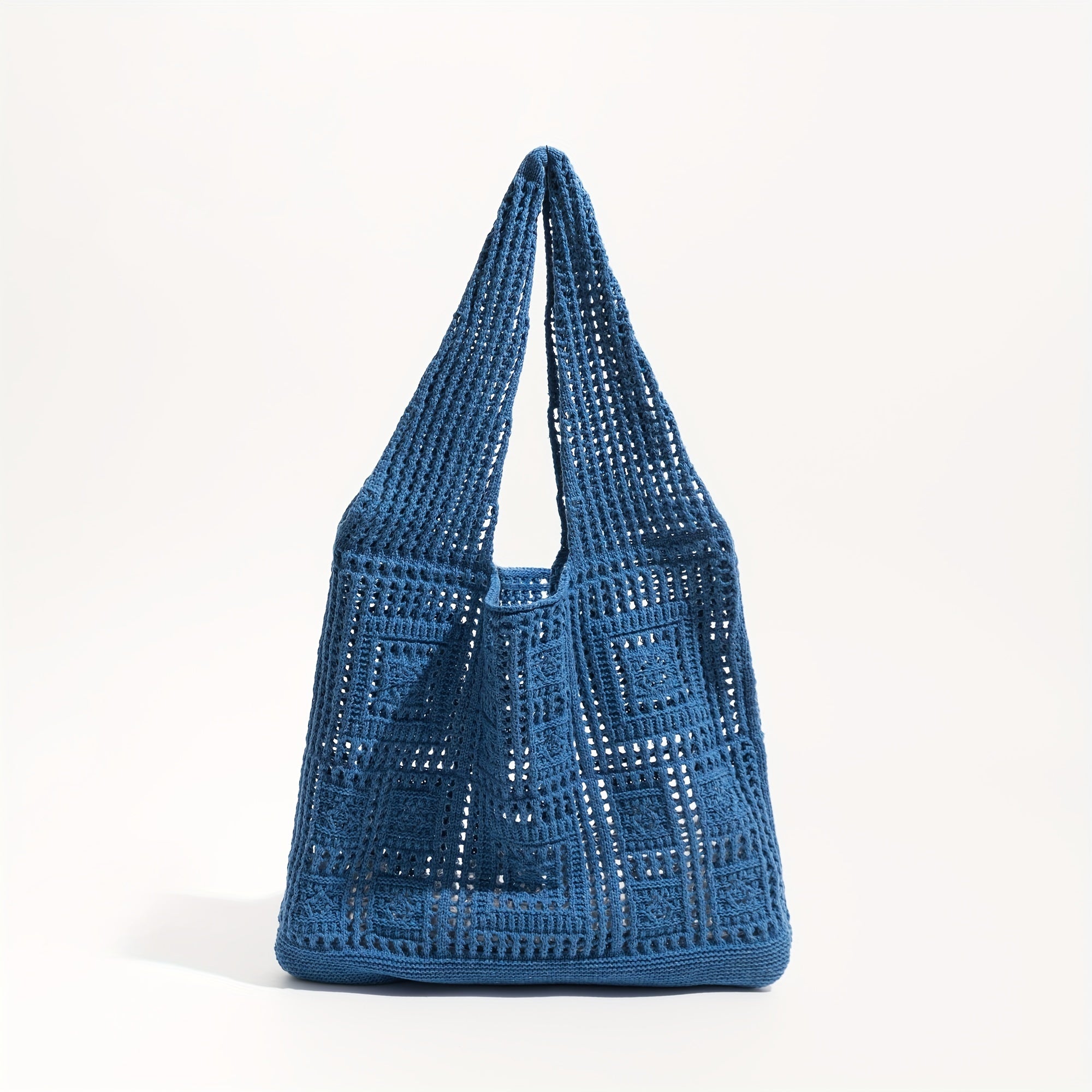 Crochet Tote Bag Shoulder Beach Shopping Reusable Large