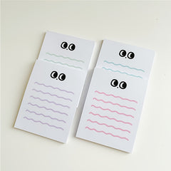 50 Pages Big Eyed Wavy Lined To-Do Lists Journal Diary Memo Pad
