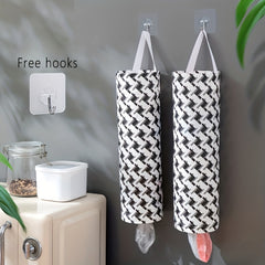 Wall Mounted Storage Bag Grocery Shopping Bag Dispenser