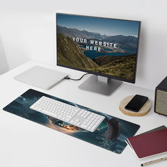 Northern Lights Love Extended Mouse Pad Non-Slip Base