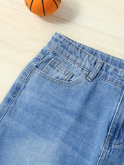Boys Ripped Denim Shorts - Summer Outdoor Comfort