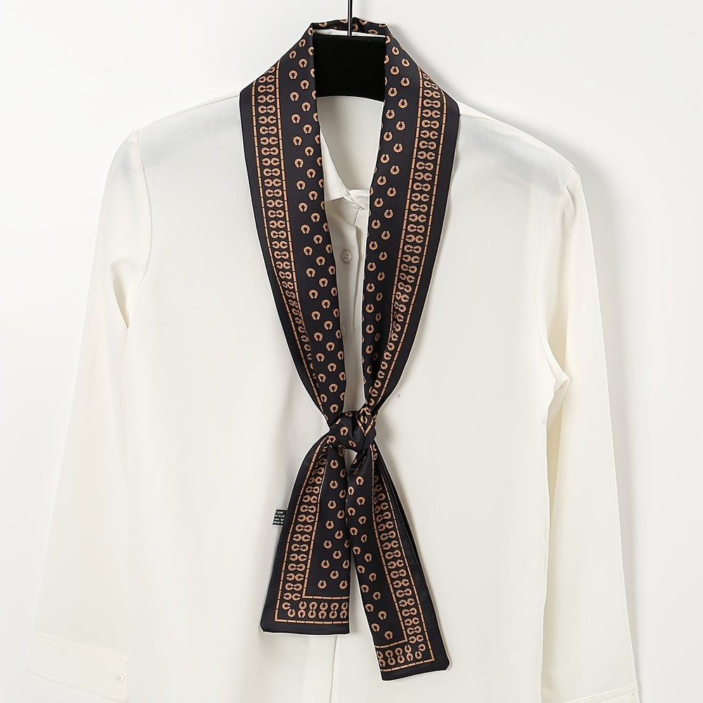 Pre-tie Neck Scarf & Red Small Dot Full Print Neckercheif