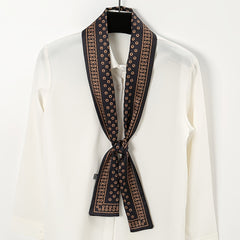 Pre-tie Neck Scarf & Red Small Dot Full Print Neckercheif