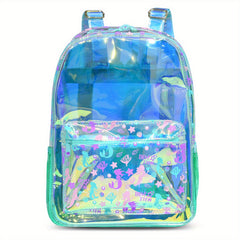 Colorful Transparent Daypack Beach Backpack Kids School