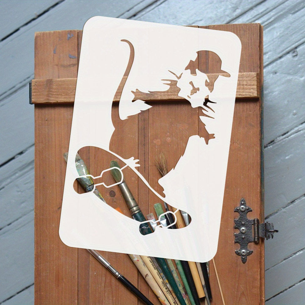 Plastic Stencils Templates for Painting on Scrapbook Fabric Tiles Floor Wood