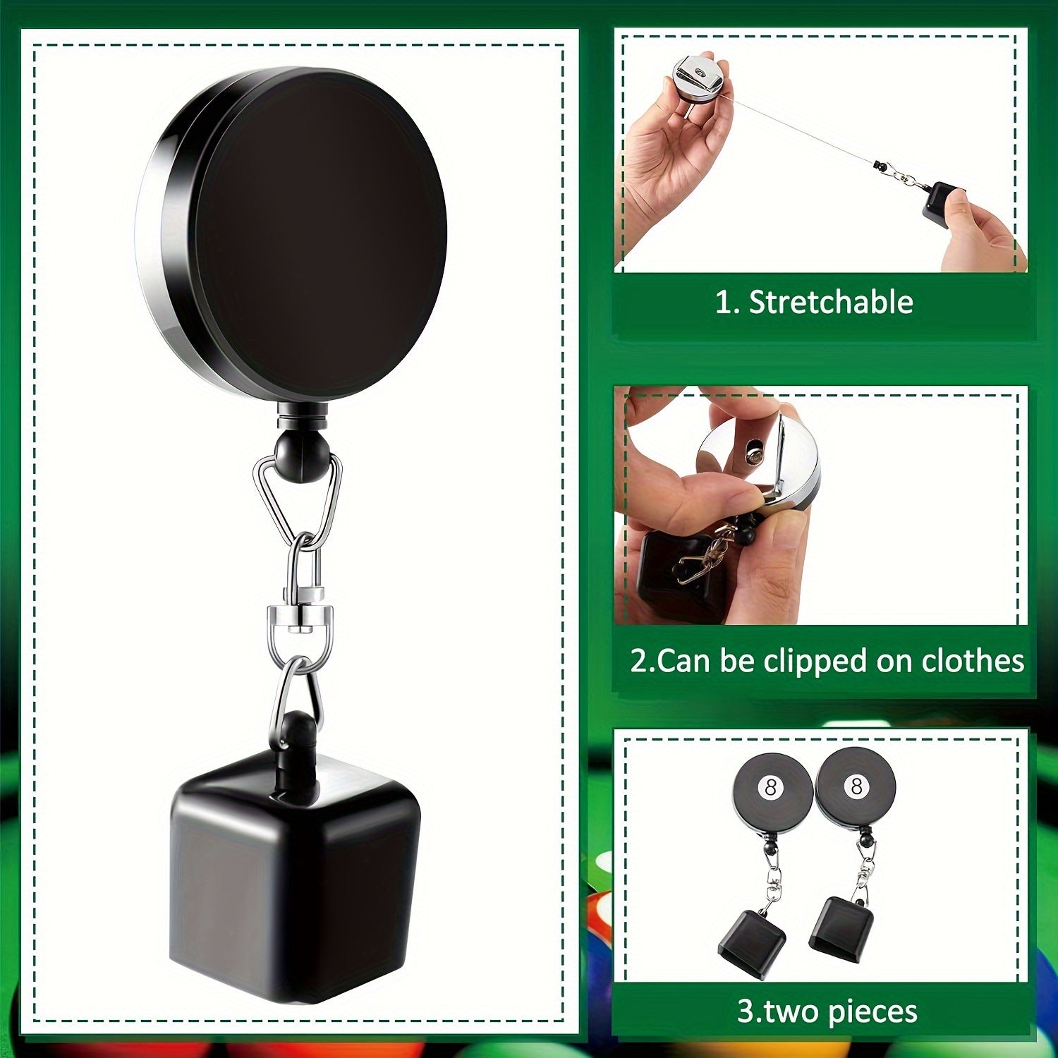 Plastic Billiard Chalk Holder for Billiard Accessories