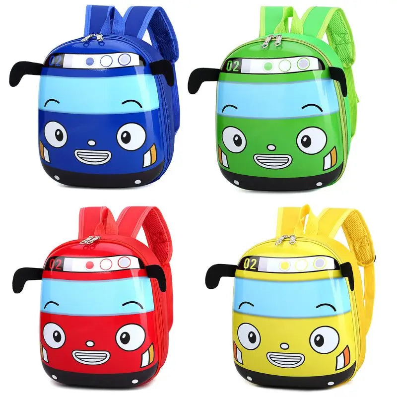 3D Car Shape Kids School Backpack for Boys Girls