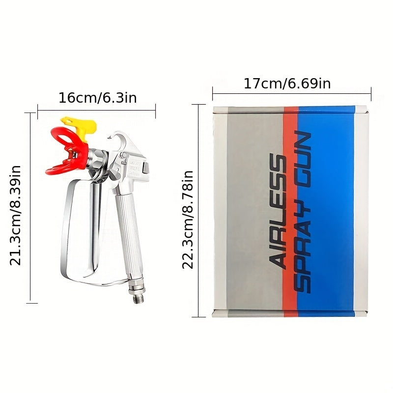 Airless Paint Spray Gun Set with Swivel Joint & 517 Tip