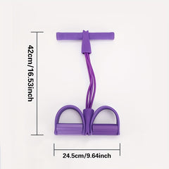 Latex Yoga Pedal Puller Resistance Band for Home Gym Arm Waist Training