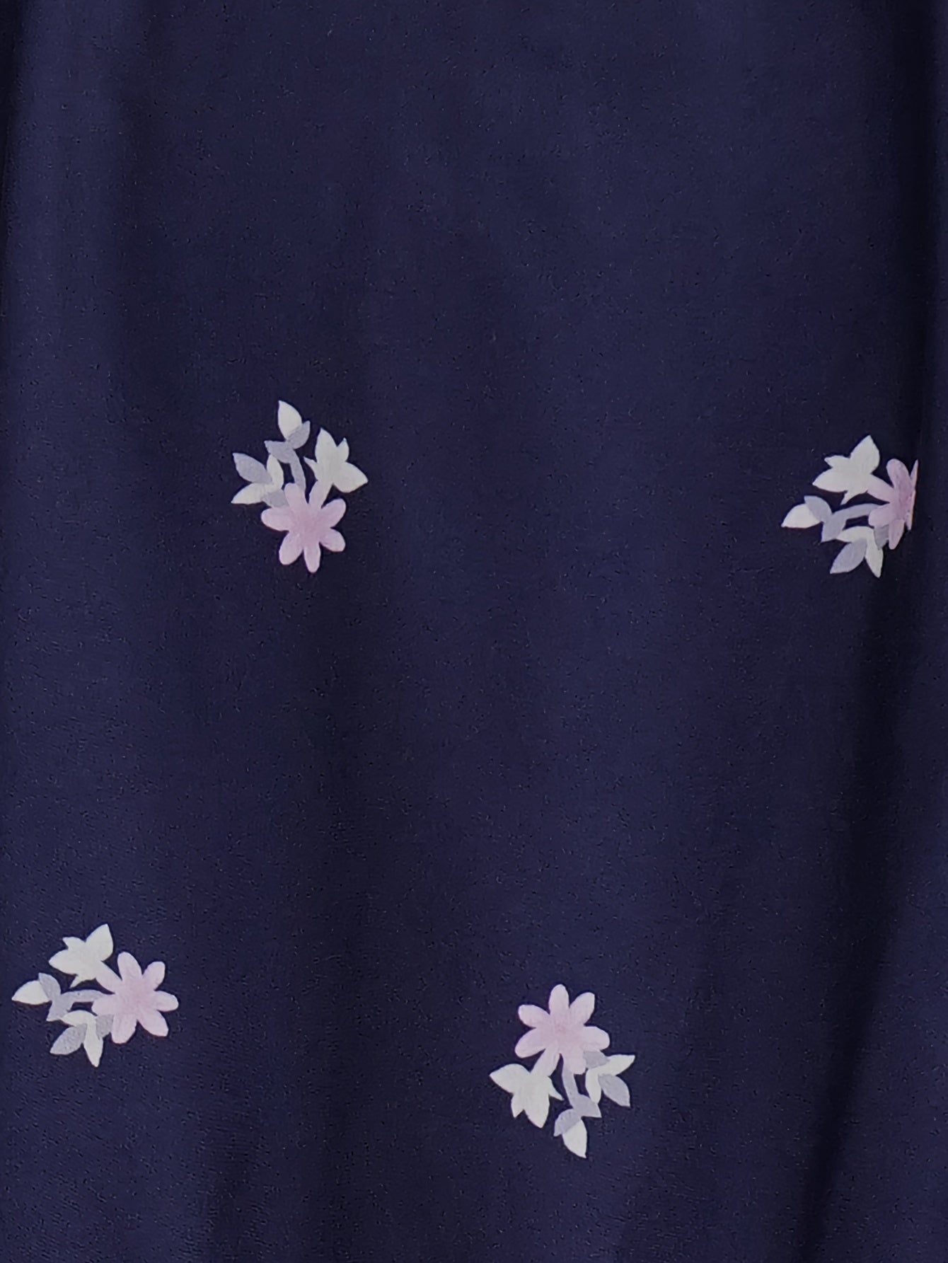  Floral Print Long Sleeve Smock Dress