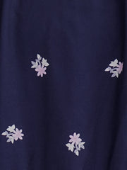  Floral Print Long Sleeve Smock Dress