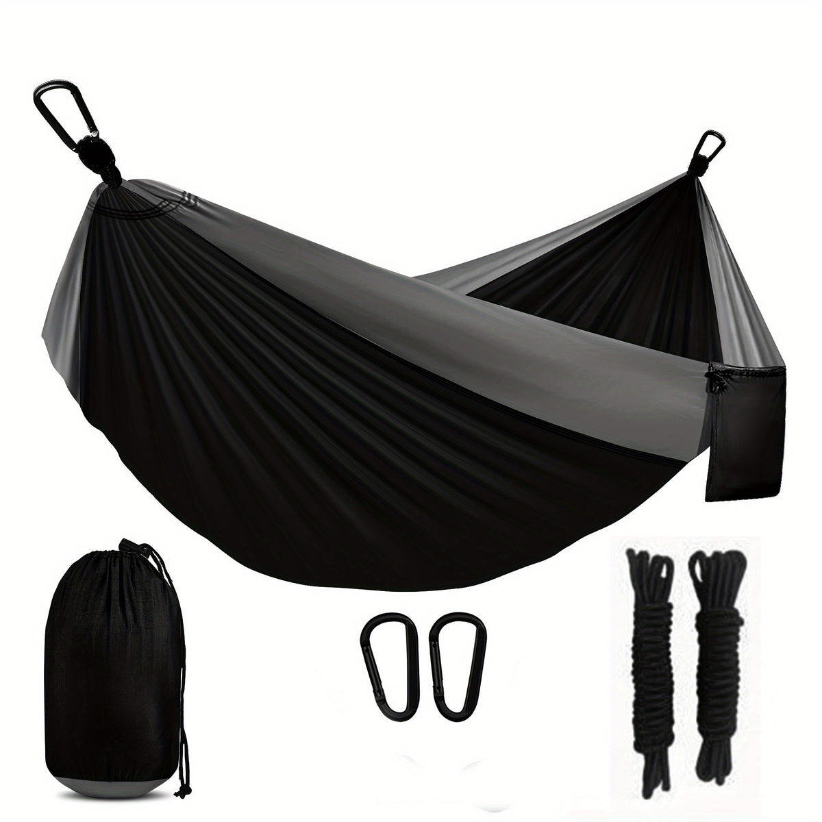 Nylon Double Hammock for Outdoor Camping 106x55 inches