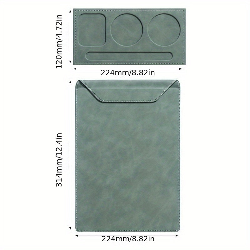 A4 Faux Leather Magnetic Board Clip