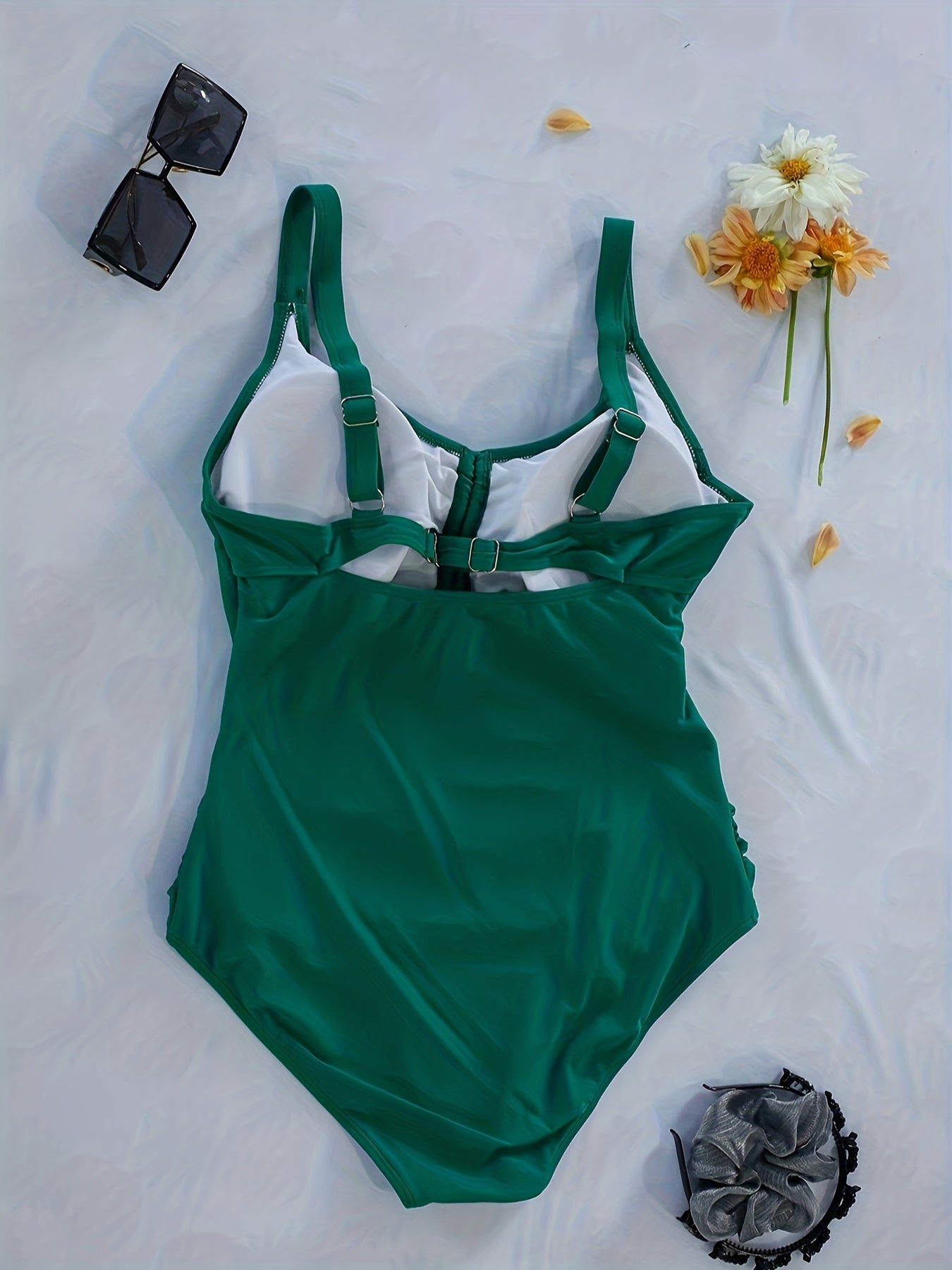  Lace Up One Piece Bathing Suit