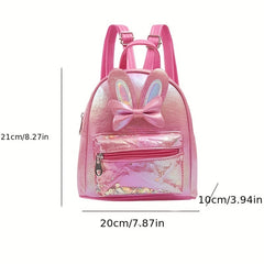 Kids Bowknot Rabbit Ears Backpack for Girls