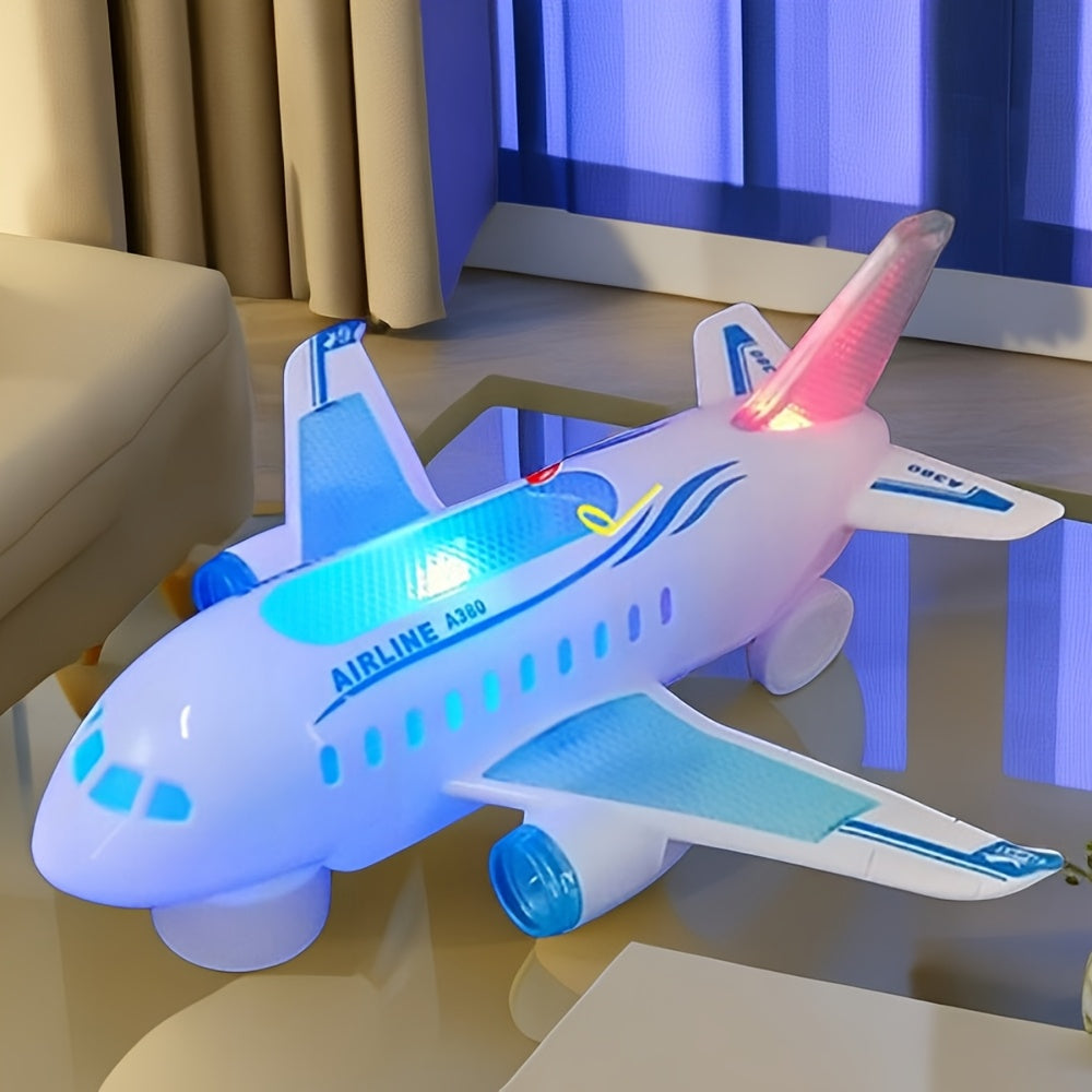 Interactive LED Airplane Toy with Lights & Sounds - Perfect Gift for Kids