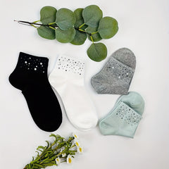Sparkling Rhinestone Socks for Women